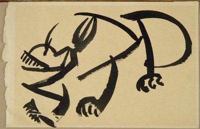 Cat About to Pounce, 1913 by Henri Gaudier Brzeska